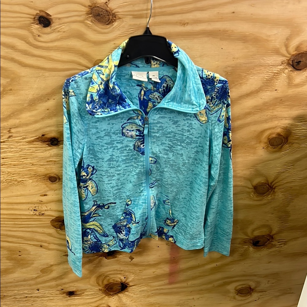 Kim Rogers Blue Floral Jacket